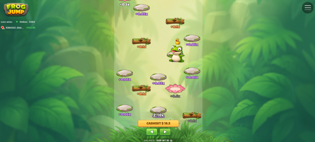 Frog jump Inout Games