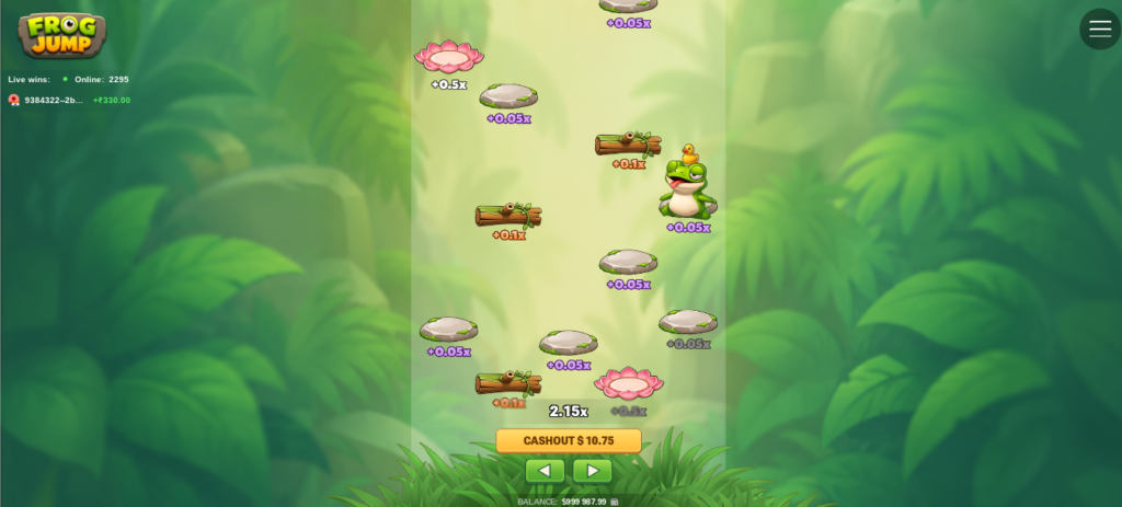 Frog jump Inout Games