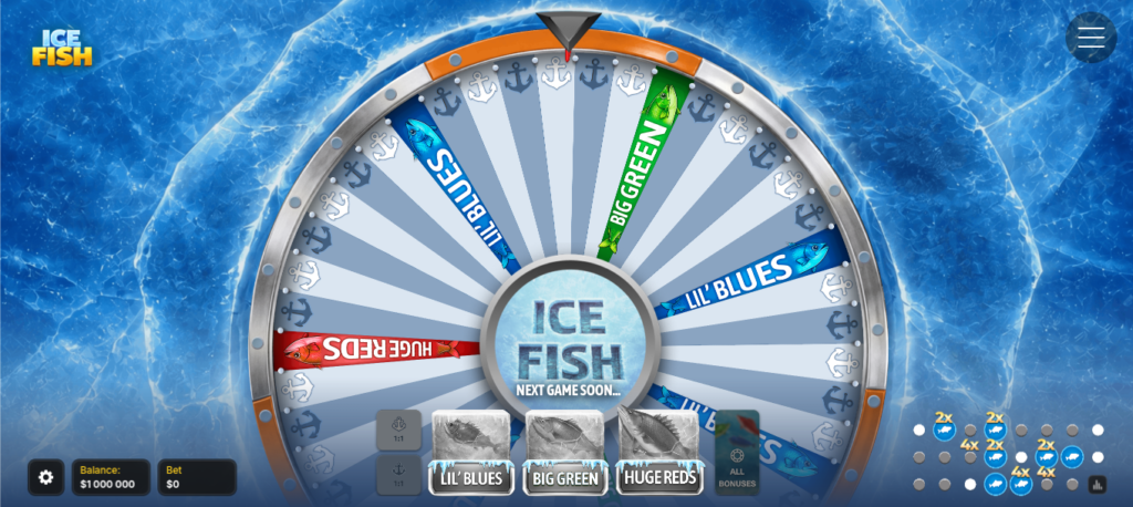 Ice fish inout game