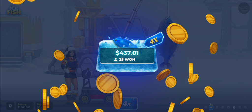 Ice fish inout game