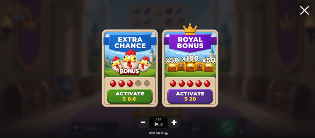 Royal drop inout games