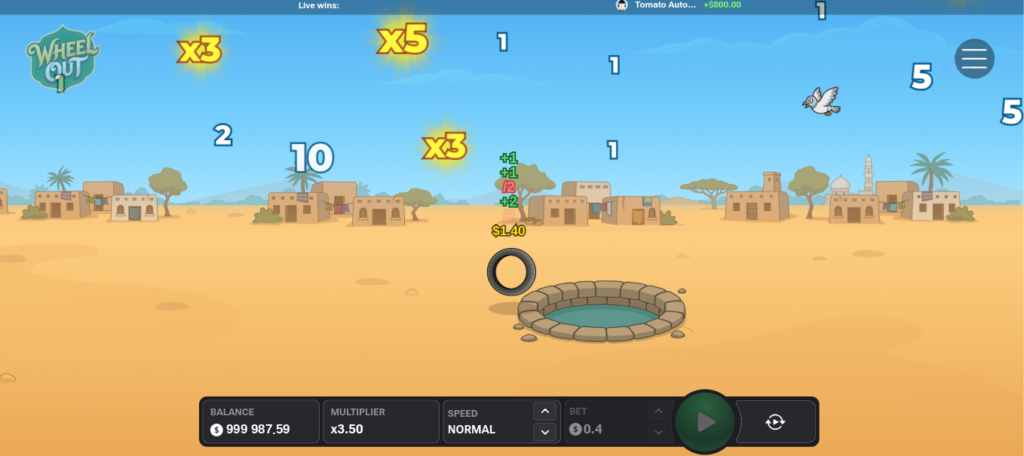 Wheel out inout game