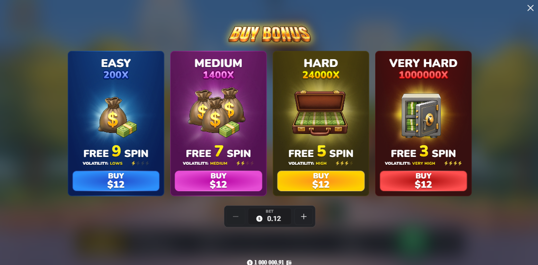 MegaBlock Empire kasyno bonus hazard kod promocyjny – cztery opcje Bonus Buy z Free Spins