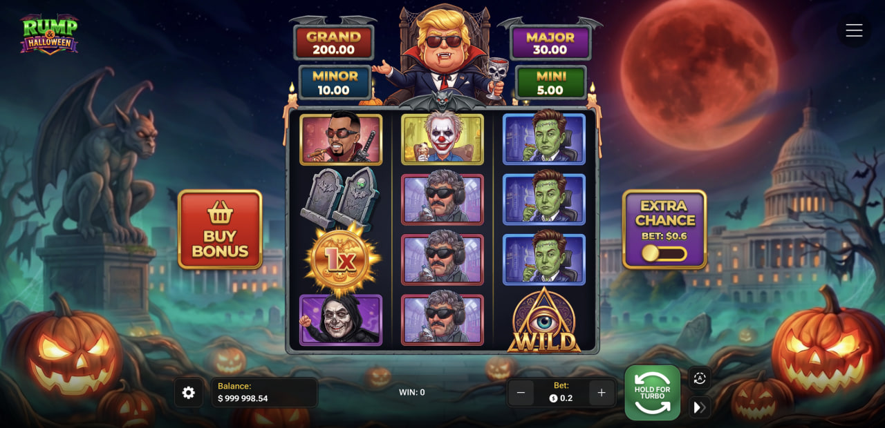 Rump And Halloween opinia demo gra za darmo – siatka 3x4, cztery jackpoty, Buy Bonus i Extra Chance